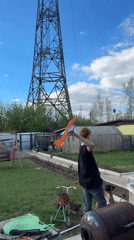 Family captures everyday moments with dog in Chaikovsky backyard
