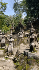 Ko Samui's Secret Garden: stone statues, jungle ruins, and waterfalls