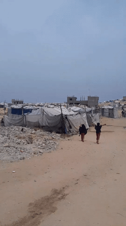 Daily life documented in Khan Yunis displacement camp