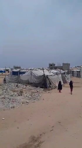 Daily life documented in Khan Yunis displacement camp