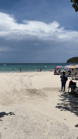 Early morning scenes captured across Karon beach town Thailand