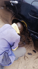 Car brake repair service observed at New Stadium Nigeria
