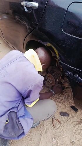 Car brake repair service observed at New Stadium Nigeria