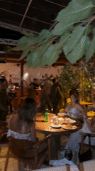Evening cultural performance entertains diners at Kuta Selatan restaurant