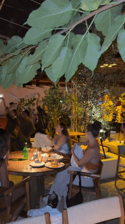 Evening cultural performance entertains diners at Kuta Selatan restaurant