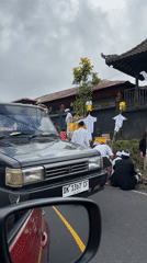 Traditional Balinese ceremony held in Baturiti, Indonesia