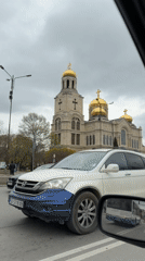 Orthodox cathedral documented on overcast day in Varna