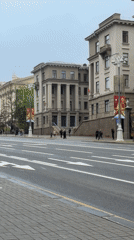 Victory Day scenes documented in misty Minsk park