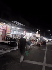 Nighttime street life documented across Lhokseumawe, Indonesia
