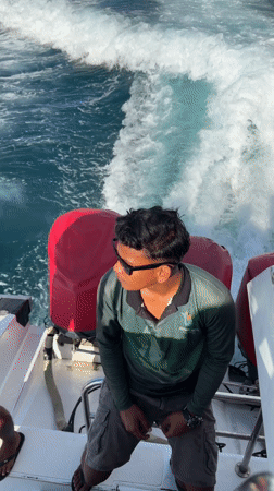 Two people spotted in green clothing around Denpasar