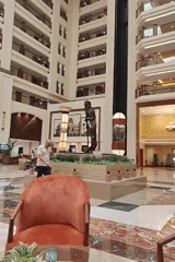 Early morning footage captures grand hotel lobby in Mumbai