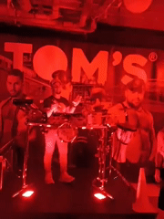 Musical performance draws crowd at Tom's Cruising Bar, Spain