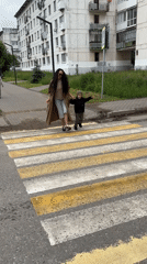 Morning life captured in small Russian city
