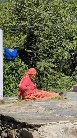 Early morning activities captured in Haini, India