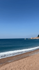 Morning scenes documented in Petrovac centar coastal town