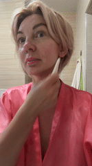 Woman documents early morning skincare and breakfast routine in Sochi