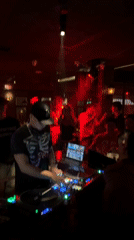 DJ set underway at a Liangjiang nightclub