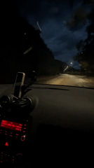 Rainy evening drive through Lovech, Bulgaria.