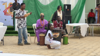 Traditional dance performance marks 10th anniversary celebration in Rido, Nigeria