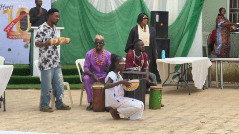 Traditional dance performance marks 10th anniversary celebration in Rido, Nigeria