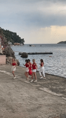 Cloudy afternoon along the Budva waterfront, Montenegro