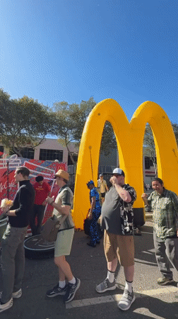 McDonald's promotional event draws crowds in West Hollywood