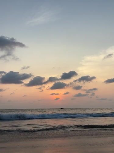 Sunset observed over Choeng Thale beach, Thailand