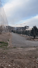 Building fire aftermath documented in Tehran