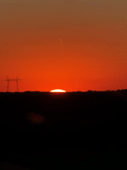 Vibrant sunset colors observed across Ruma Municipality countryside