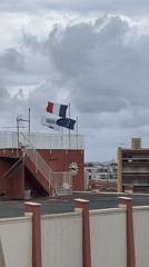 Woman documents quiet morning moments in French seaside town
