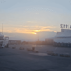 Evening parking lot scenes documented in Algora, Spain