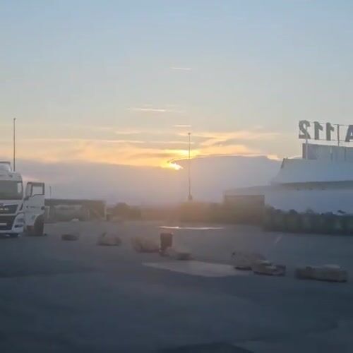 Evening parking lot scenes documented in Algora, Spain