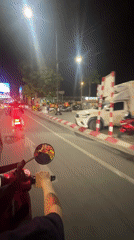 Evening street life captured in Pattaya, Thailand