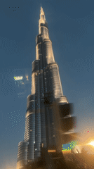 Evening stroll through Dubai's luxury district captured near Burj Khalifa