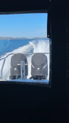 Sunny boat ride captured on video in Poltu Quatu, Italy