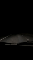 Nighttime driving footage captured on Rusalevka road