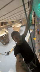 Indoor rock climbing session documented at Plovdiv gym