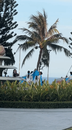 Morning street life documented across Nha Trang landmarks