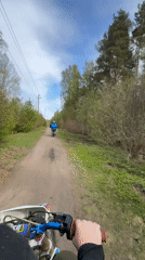 Dirt bike riders captured on video in rural Russia