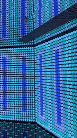 Luxury mall in Nanjing with immersive LED corridors and high-end retail