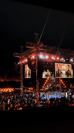 Outdoor boxing event draws large crowd in Podgorica