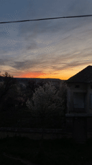 Rural sunset captured on video in Mihalci, Bulgaria