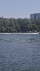Summer day along the Krasnoyarsk riverfront and city paths