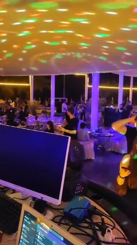 Late-night club night in Batumi with DJ and dance floor