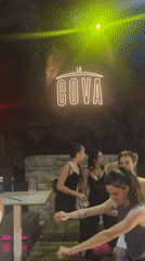 Late night at La Cova club in Sant Quirze