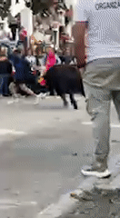 Bull running event held in Vejer de la Frontera