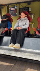 Children enjoy morning rides at Chaikovsky amusement venue
