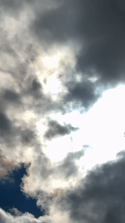 Partly cloudy skies observed over Moscow on Wednesday afternoon