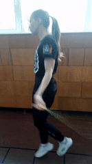 Morning workout session documented in Chaikovsky gym amid rainy weather