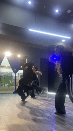 Dance crew rehearses at The Kings studio in Pampatar